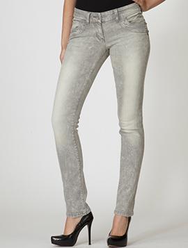 Lady's snow wash jeans LD006