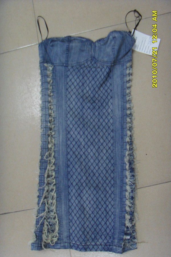 Popular lady jeans shirts  ST003